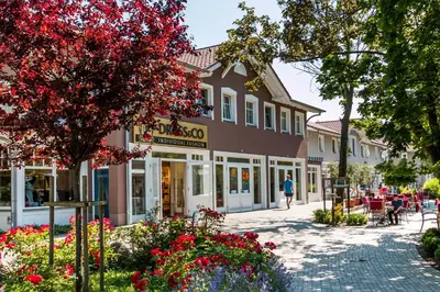 Ein Garten an der Unterkunft Strandquartier 31 
