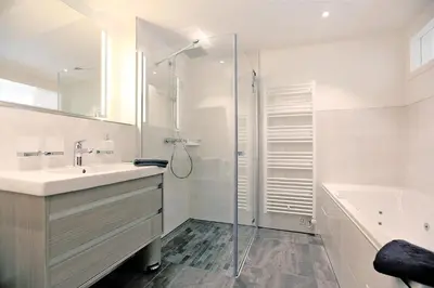 Ein Badezimmer in der Unterkunft Kleine Robbe Whg1