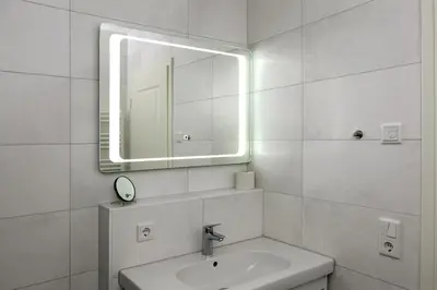Ein Badezimmer in der Unterkunft Kleine Seebären