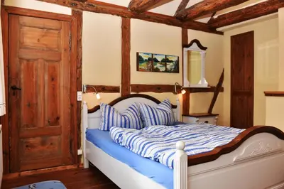 Ein Bett oder Betten in einem Zimmer der Unterkunft Haus Reuter 