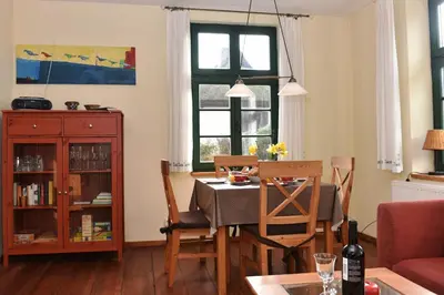 Ein Sitzbereich in der Unterkunft Haus Reuter 