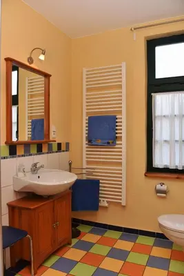 Ein Badezimmer in der Unterkunft Haus Reuter 