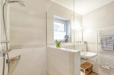 Ein Badezimmer in der Unterkunft Haus Seestern - Suite Seeluft
