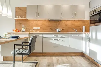 Küche/Küchenzeile in der Unterkunft Haus Seestern - Suite Seeluft
