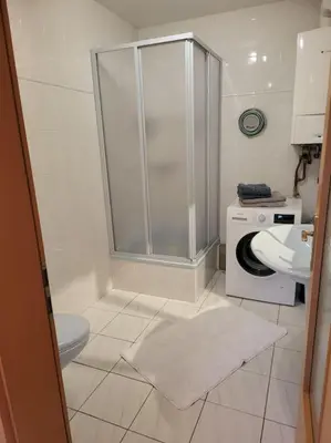 Ein Badezimmer in der Unterkunft Ferienhaus Kranichnest