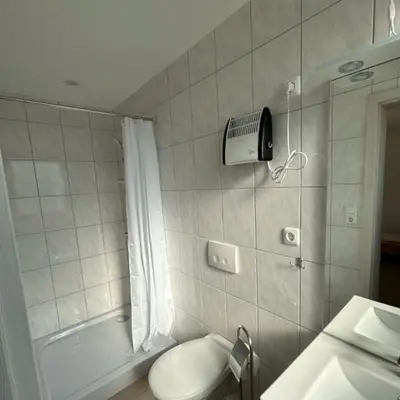 Ein Badezimmer in der Unterkunft Ferienpark Buntspecht Apartment B