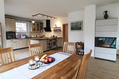 Küche/Küchenzeile in der Unterkunft Fischlandhus 2 mein Lieblingsplatz