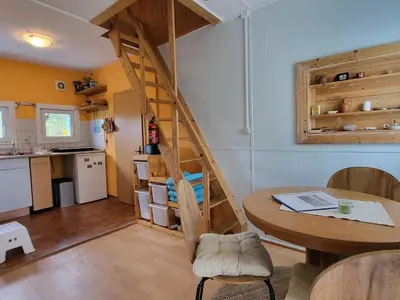 Küche/Küchenzeile in der Unterkunft Ferienhaus Dünenhaus