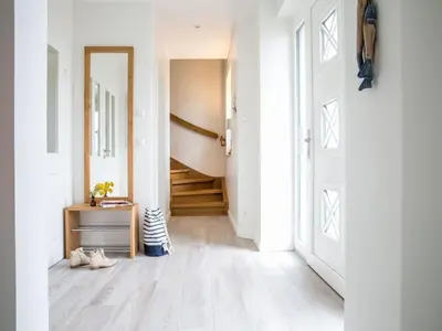 Grundriss der Unterkunft Reetdachhaus in Fuhlendorf mit Sauna nahe Bodden