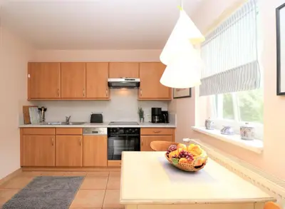 Küche/Küchenzeile in der Unterkunft Haus Kienappel Haus Kienappel, App 01