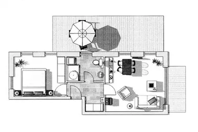Grundriss der Unterkunft Residenz am Hafen Suite Windflüchter