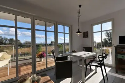 TV/Unterhaltungsangebot in der Unterkunft Residenz am Hafen Suite Nordlicht