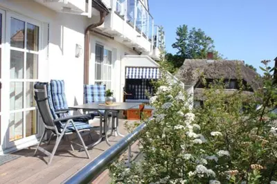 Das Gebäude in dem sich die Ferienwohnung befindet
