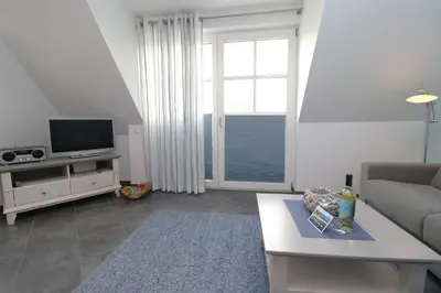 TV/Unterhaltungsangebot in der Unterkunft Residenz am Hafen Neptunsuite