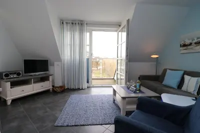 TV/Unterhaltungsangebot in der Unterkunft Residenz am Hafen Neptunsuite