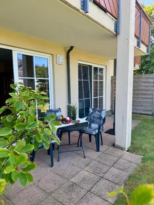 Ein Garten an der Unterkunft Birkenhof App 13