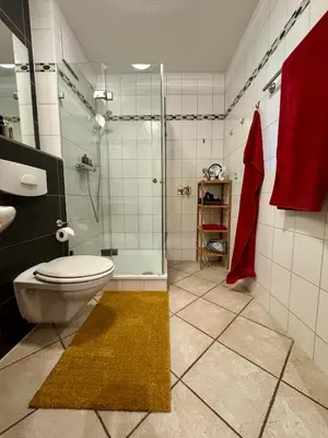 Ein Badezimmer in der Unterkunft Birkenhof App 13