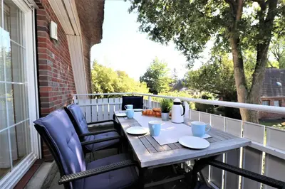 Ein Balkon oder eine Terrasse in der Unterkunft Güner Winkel Grüner Winkel, App 02