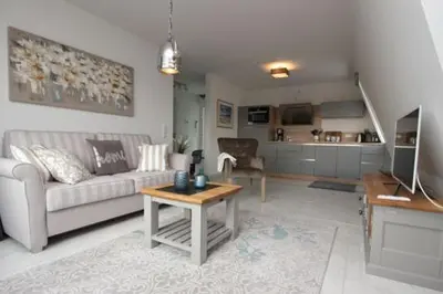 TV/Unterhaltungsangebot in der Unterkunft Aquamarin Ostseetraumsuite 12