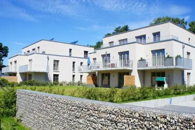 Das Gebäude in dem sich die Ferienwohnung befindet