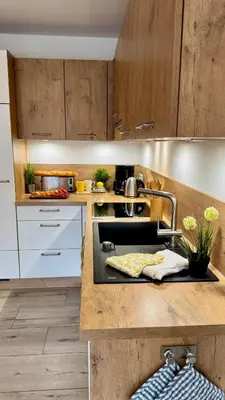 Küche/Küchenzeile in der Unterkunft Bickbeeren Schweiz Villa Catrina, App 05