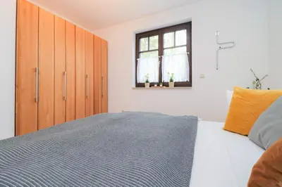 Ein Bett oder Betten in einem Zimmer der Unterkunft Ferienwohnungen Stückweg App 01