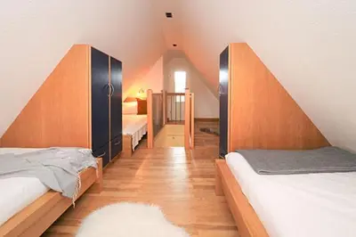 Ein Bett oder Betten in einem Zimmer der Unterkunft Ferienwohnungen Stückweg App 02