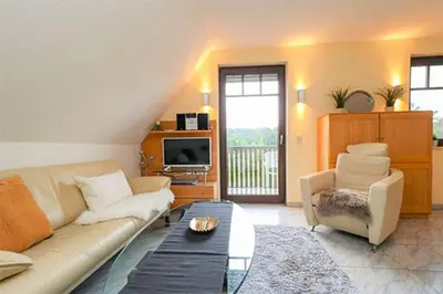 TV/Unterhaltungsangebot in der Unterkunft Ferienwohnungen Stückweg App 02