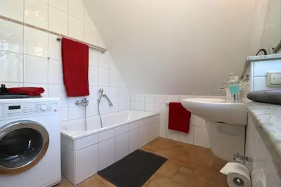 Ein Badezimmer in der Unterkunft Ferienwohnungen Stückweg Schlehenhaus, App 02