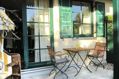 Ein Patio oder anderer Außenbereich in der Unterkunft Alter Krug App 05