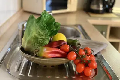 Essen in der Ferienwohnung oder in der Nähe