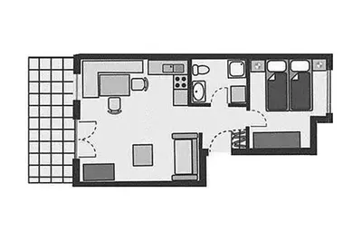 Grundriss der Unterkunft Alter Krug App 11