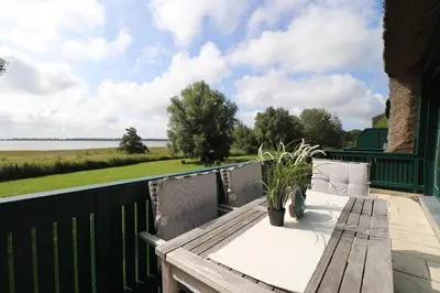Ein Balkon oder eine Terrasse in der Unterkunft Alter Krug App 22, Coco de Mer