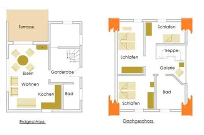 Grundriss der Unterkunft Ferienhäuser Ferienhaus Xenia