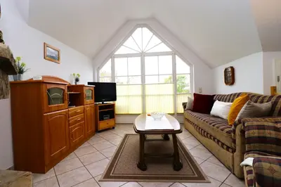 TV/Unterhaltungsangebot in der Unterkunft Am Leuchfeuer Haus Seeblick, App 04