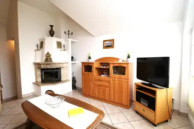 TV/Unterhaltungsangebot in der Unterkunft Am Leuchfeuer Haus Seeblick, App 04