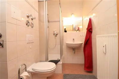 Ein Badezimmer in der Unterkunft Altes Wasserwerk App 02