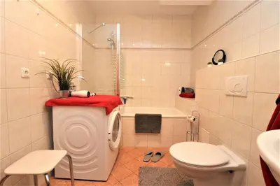 Ein Badezimmer in der Unterkunft Altes Wasserwerk App 09