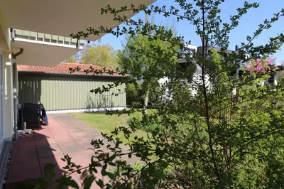 Ein Garten an der Unterkunft Altes Wasserwerk App 09