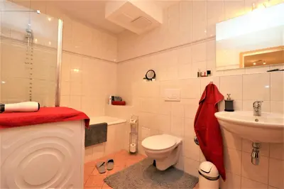 Ein Badezimmer in der Unterkunft Altes Wasserwerk App 09