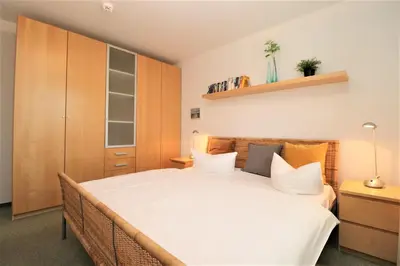Ein Bett oder Betten in einem Zimmer der Unterkunft Altes Wasserwerk App 10