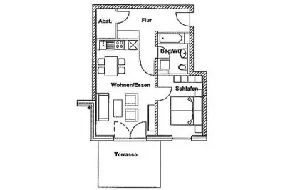 Grundriss der Unterkunft Altes Wasserwerk App 10