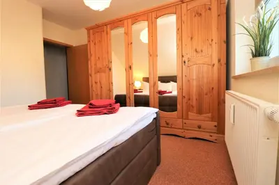 Ein Bett oder Betten in einem Zimmer der Unterkunft Altes Wasserwerk App 13