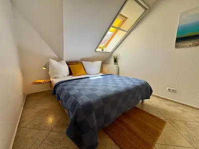 Ein Bett oder Betten in einem Zimmer der Unterkunft Altes Wasserwerk App 15
