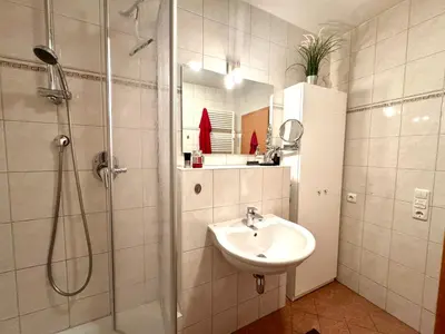 Ein Badezimmer in der Unterkunft Altes Wasserwerk App 15