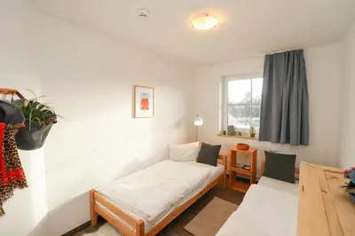 Ein Bett oder Betten in einem Zimmer der Unterkunft Altes Wasserwerk App 21