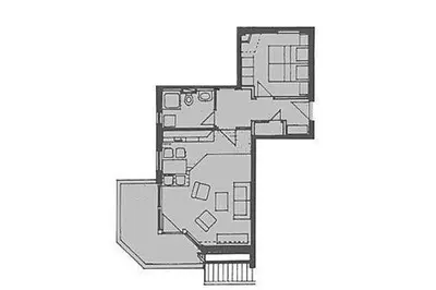 Grundriss der Unterkunft Birkenhof App 16, 