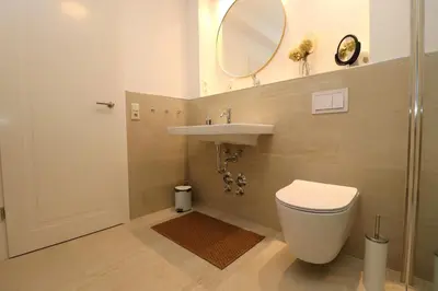 Ein Badezimmer in der Unterkunft Birkenhof App 18