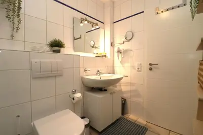 Ein Badezimmer in der Unterkunft Birkenhof App 20