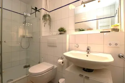Ein Badezimmer in der Unterkunft Birkenhof App 20